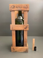 9ltr Baily & Baily Sav Blance Bottle in Wooden Frame - Sadly Empty