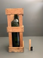 9ltr Baily & Baily Sav Blance Bottle in Wooden Frame - Sadly Empty - 4