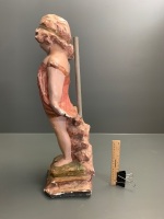 Vintage Plaster 'My First Camie' Figure / Lamp Base - As Is - 2