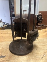Lot of Fireplace Accessories on Stand - 2