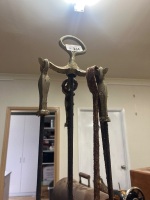 Lot of Fireplace Accessories on Stand - 3