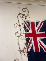 Pair of Decorative Hanging Metal Plant Pot (4) Holders