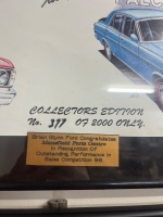 2 x Framed Prints - Signed - One Stone 25th Anniversery Run and Rage and Sketchpad Ford GT Signed Rob 96' - 2