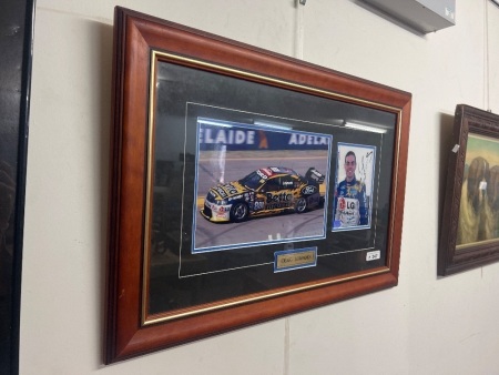 Craig Lownes Signed Phtograph in Wooden Frame