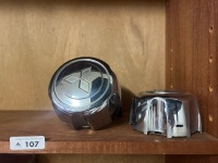 Lot Of Mitsubishi Chrome Wheel Centre Caps