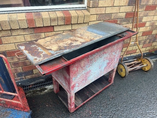 Parts Washer Bin and Two Grease Guns