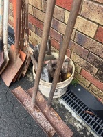 Concreters Tools Lot Shovels Floats and Bucket - 3