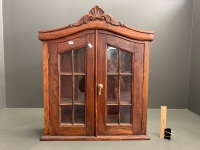 Contemporary Mahogany Table Top Display Case