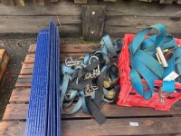 Mixed Lot Blue Load Edge Protectors Straps and Chains - 2