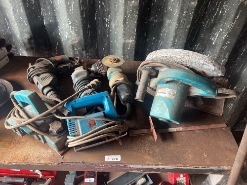 Mixed Power Tools Lot Drills Grinders and Saws