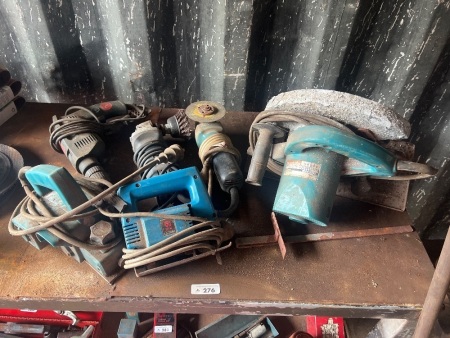 Mixed Power Tools Lot Drills Grinders and Saws