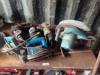 Mixed Power Tools Lot Drills Grinders and Saws