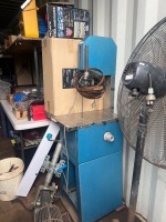 Vertical Utility Band-Saw on Stainless Steel Work Table with Extra Coiled Blades