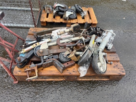 Mixed Lot of Hitch Attachments Leaf Springs and Jacks