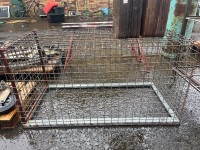 Wire Mesh Animal Cage with Two Jerry Cans - 2