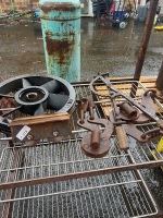 Trolley on Caster Wheels with Shelving and Items - 2