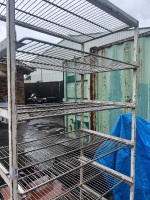 Metal Shelving Unit with Stainless Steel Racks - 2