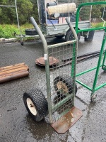 Home Made Metal Trolley with Large Wheels