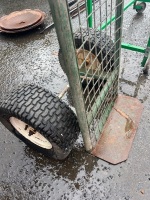 Home Made Metal Trolley with Large Wheels - 2