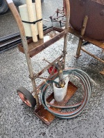 Metal Trolley with Gas Hoses and Torch - 2