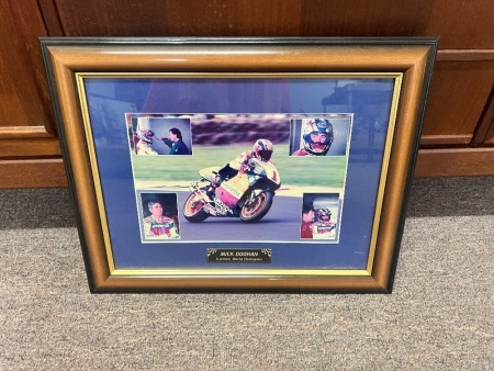 Framed Mick Doohan Memorabilia
