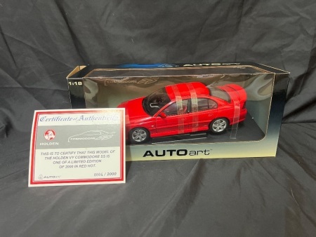 2002 Holden Commodore VY SS Series II in &ldquo;Red Hot&ldquo; - 0004/2000 - AUTOart 73426