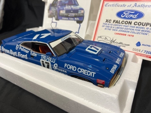 1979 Ford Falcon XC Cobra # 17 Dick Johnson - Lakeside Car - ATCC AUTOart A87611 - Certificate Signed Dick Johnson