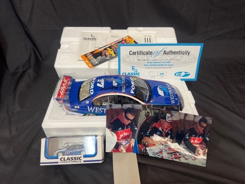 2005 Ford Falcon BA XR8 # 17 Steven Johnson - DJR Westpoint ATCC - 0157/0600 - Classic Car 18177 - Car Signed Dick Johnson w/ Photos of Signing [Include 1/64 Model 64078 with This Lot]