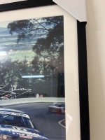 Signed Dick Johnson Ford Falcon XC Bathurst Print &ndash; Framed - 3
