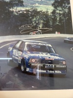 Signed Dick Johnson Ford Falcon XC Bathurst Print &ndash; Framed - 4