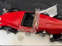 1928 Stutz Blackhawk Boattail Speedster &ndash; Red - Franklin Mint B11RJ58 - Fair Condition; Repaired Windscreen & Driveshaft - 3