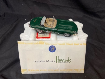 1961 &ldquo;E&rdquo; Type Jaguar ' Harrods' Limited Edition - Franklin Mint - B11ZG23
