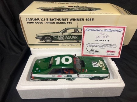 1985 Jaguar XJ-S - # 10 Goss/Hahn - Winner James Hardie 1000 - 2359 / 2600 - Biante 88558 - Certificate Signed John Goss
