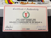 1986 Holden Commodore VK# 2 Allan Grice / Graeme Bailey - Winner James Hardie 1000 - 0056 / 3900 - Biante B182704B - Certificate Signed Alan Grice & Graeme Bailey - 5
