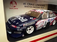 1999 Holden Commodore VT # 1 Craig Lowndes Mobil HRT - Winton Rev - ATCC - 0111 / 2000 - Biante B180402C - Car Roof & Certificate Signed Craig Lowndes - 2