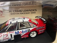 1999 Holden Commodore VT # 1 Craig Lowndes Mobil HRT - Winton Rev - ATCC - 0111 / 2000 - Biante B180402C - Car Roof & Certificate Signed Craig Lowndes - 3