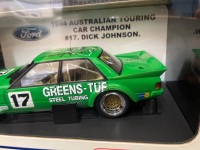1984 Ford Falcon XE # 17 Dick Johnson Green's Tuf Winner ATCC - 0353 / 3858 - Biante B180301D - Car & Certificate Signed Dick Johnson - 3