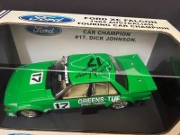 1984 Ford Falcon XE # 17 Dick Johnson Green's Tuf Winner ATCC - 0353 / 3858 - Biante B180301D - Car & Certificate Signed Dick Johnson - 4