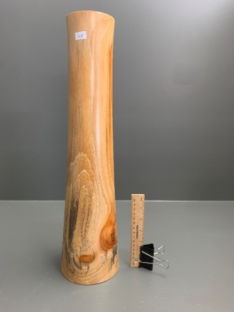 Tall Turned Timber Vase