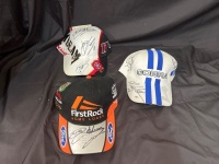 Collection of 3 Signed Australian Motorsport Caps