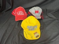 3 x Signed V8 Supercars Caps &ndash; Bathurst 1000, Darwin V8s & 2009 Member Cap