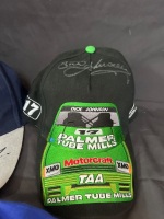 3 x Dick Johnson Racing Caps &ndash; Signed Legend Cap, Team Mates Foundation Member 2007 & Palmer Tube Mills Cap - 3