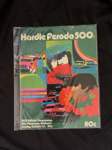 1972 Hardie-Ferodo 500 Official Bathurst Programme with Chesterfield Cigarette Advertisement
