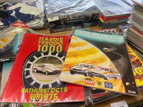 Hardie Ferodo 1000 Programmes 1977 and 1975 Pair