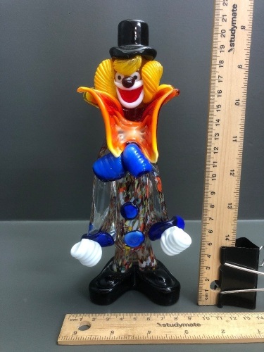 Mid-Century Murano Glass Clown - Signed to Base