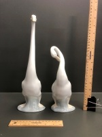 2 x NAO Long Necked Ceramic Geese - 2