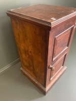 Antique French Pot Cupboard with Burr Walnut Veneer & Fielded Panel Door - 4