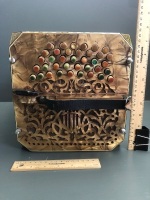 Antique Ernst l.Arnold Carlsfield Banonion Concertina in Original Case - 3