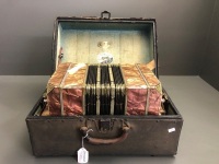 Antique Ernst l.Arnold Carlsfield Banonion Concertina in Original Case - 6