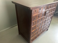 Genuine Qing Dynasty Lacquered Timber Chinese Apothecary Cabinet from Shandong Province, Northern China - 49 Drawers - 2